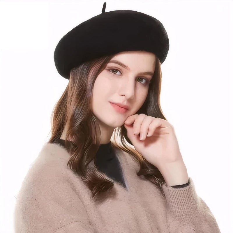 EGANO Women's ​​Beret Hats​​ - French Wool Blend Winter Cap, 70% Wool All-Season Soft ​​Beret Hats for Women​​ (Multi-Color)​ - Image 5